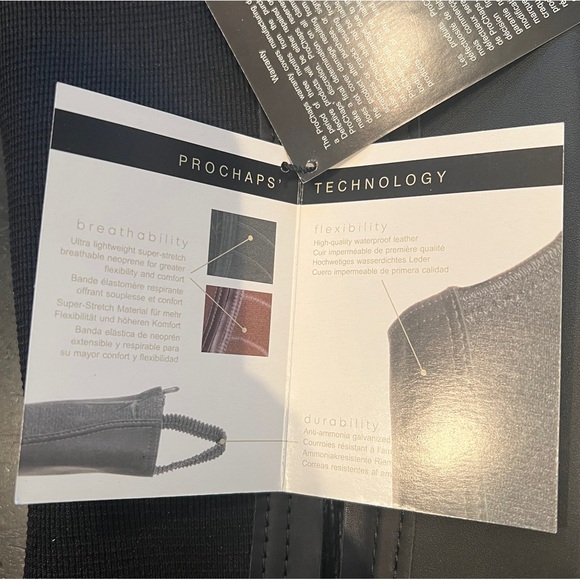 NWT* ProChaps The Fit half chaps black 18” length, XL Calf (see size chart) - Picture 15 of 16